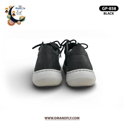 GP-858 Lace-Up Casual Shoe (Black)