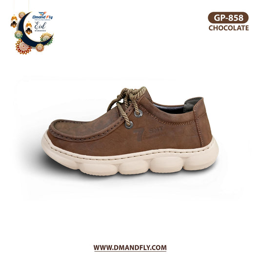GP-858 Lace-Up Casual Shoe (Chocolate)