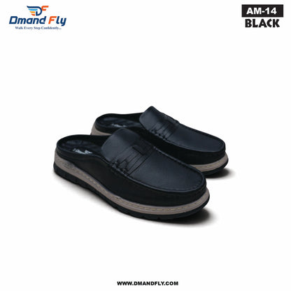 AM-14 Original Leather Half Casula Shoe (Black)