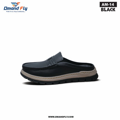 AM-14 Original Leather Half Casula Shoe (Black)