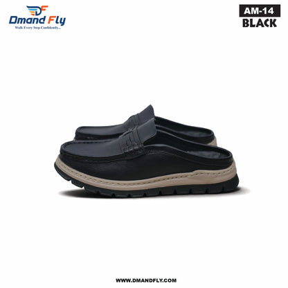 AM-14 Original Leather Half Casula Shoe (Black)