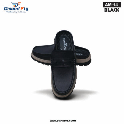 AM-14 Original Leather Half Casula Shoe (Black)