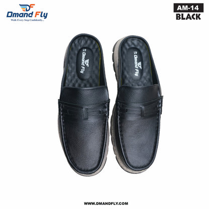 AM-14 Original Leather Half Casula Shoe (Black)