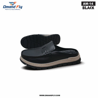 AM-14 Original Leather Half Casula Shoe (Black)