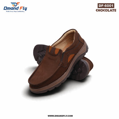 DF-6001 Original Leather Shoe (Chocolate)
