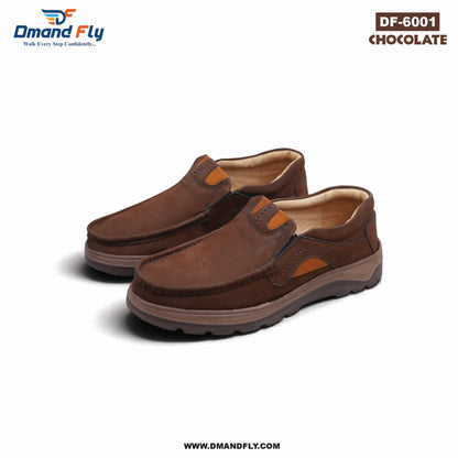 DF-6001 Original Leather Shoe (Chocolate)