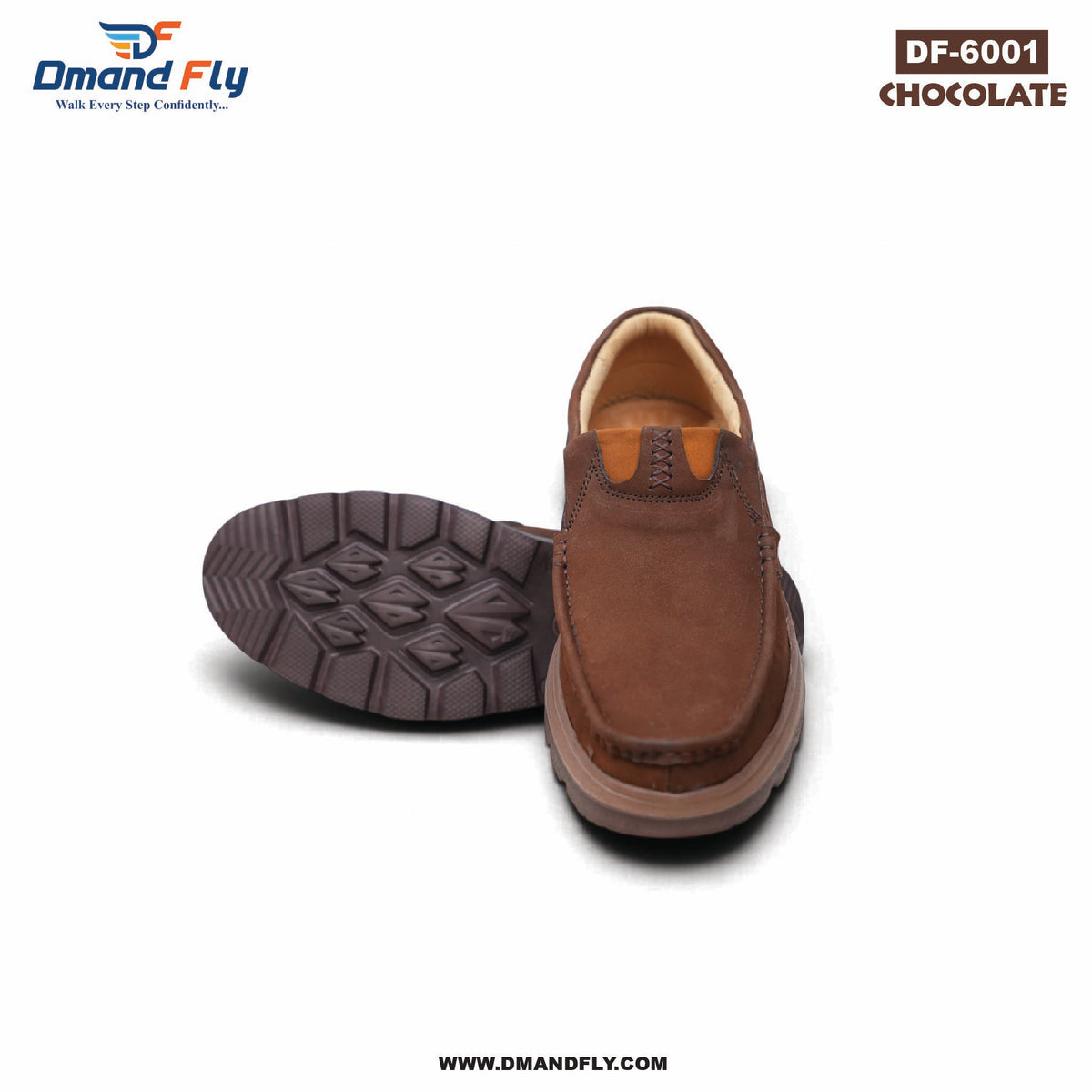 DF-6001 Original Leather Shoe (Chocolate)