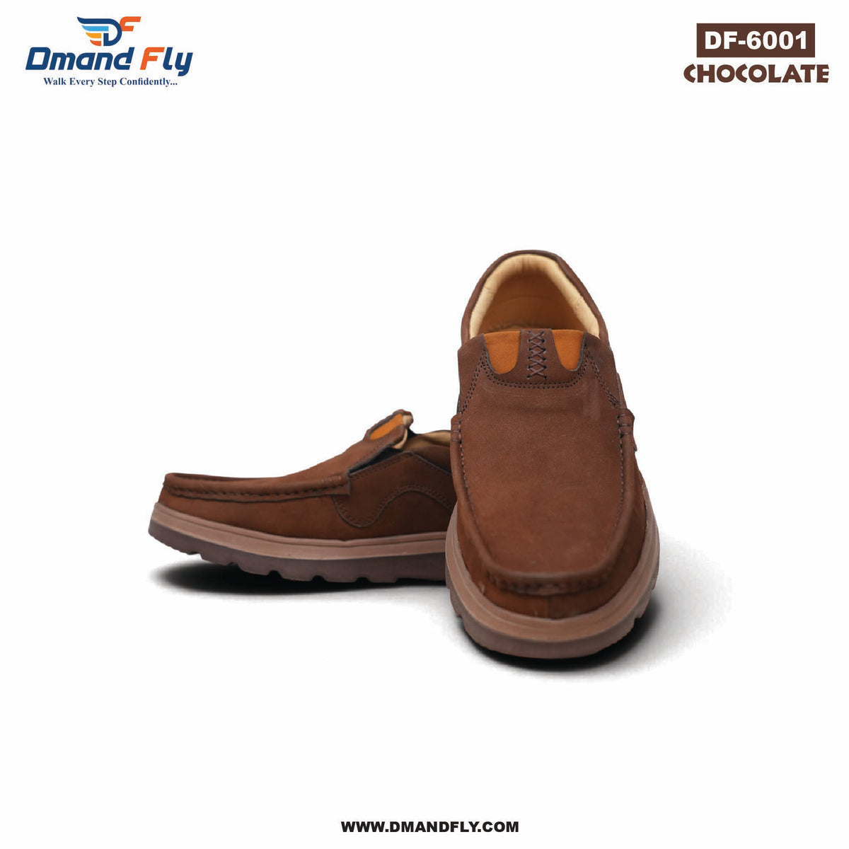 DF-6001 Original Leather Shoe (Chocolate)