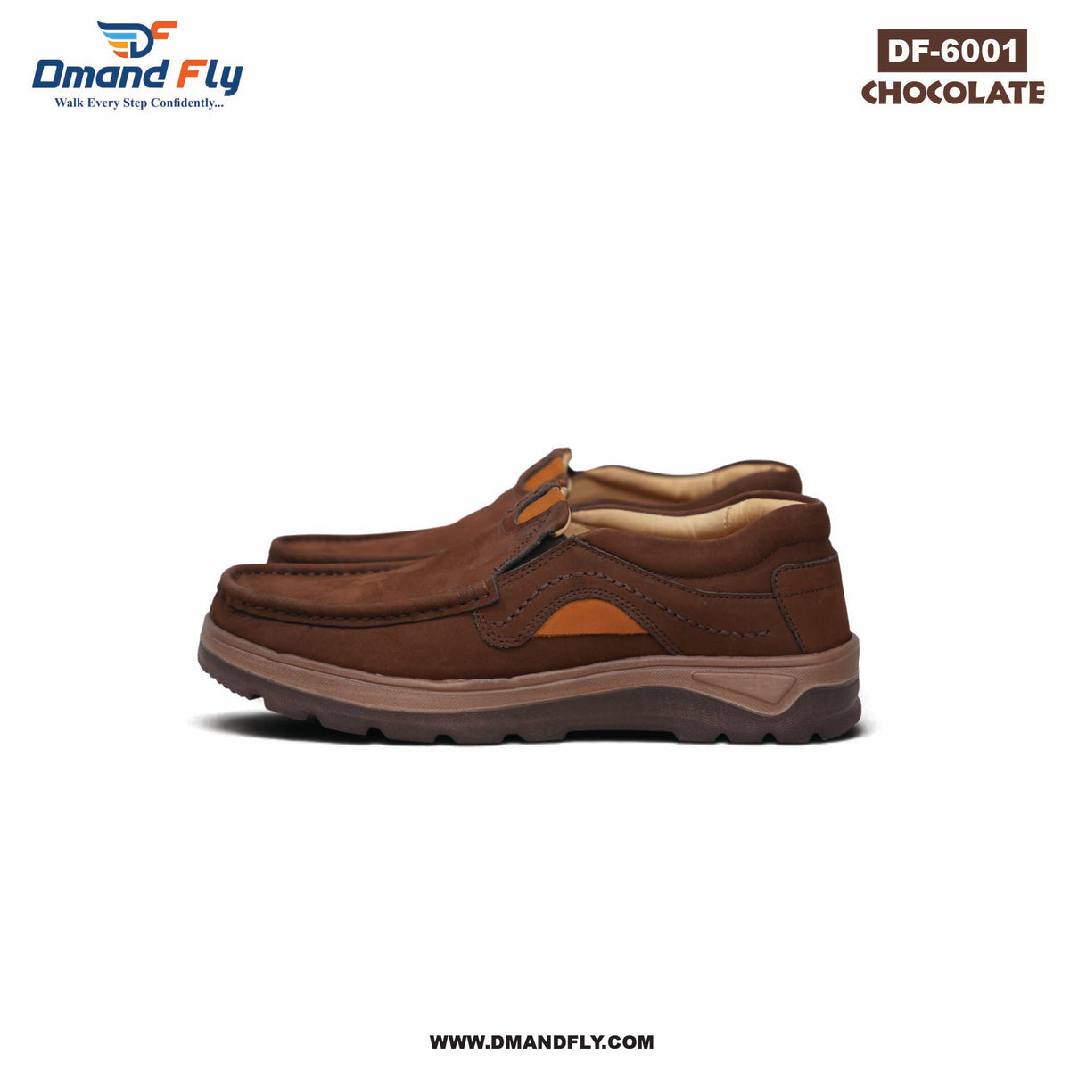 DF-6001 Original Leather Shoe (Chocolate)