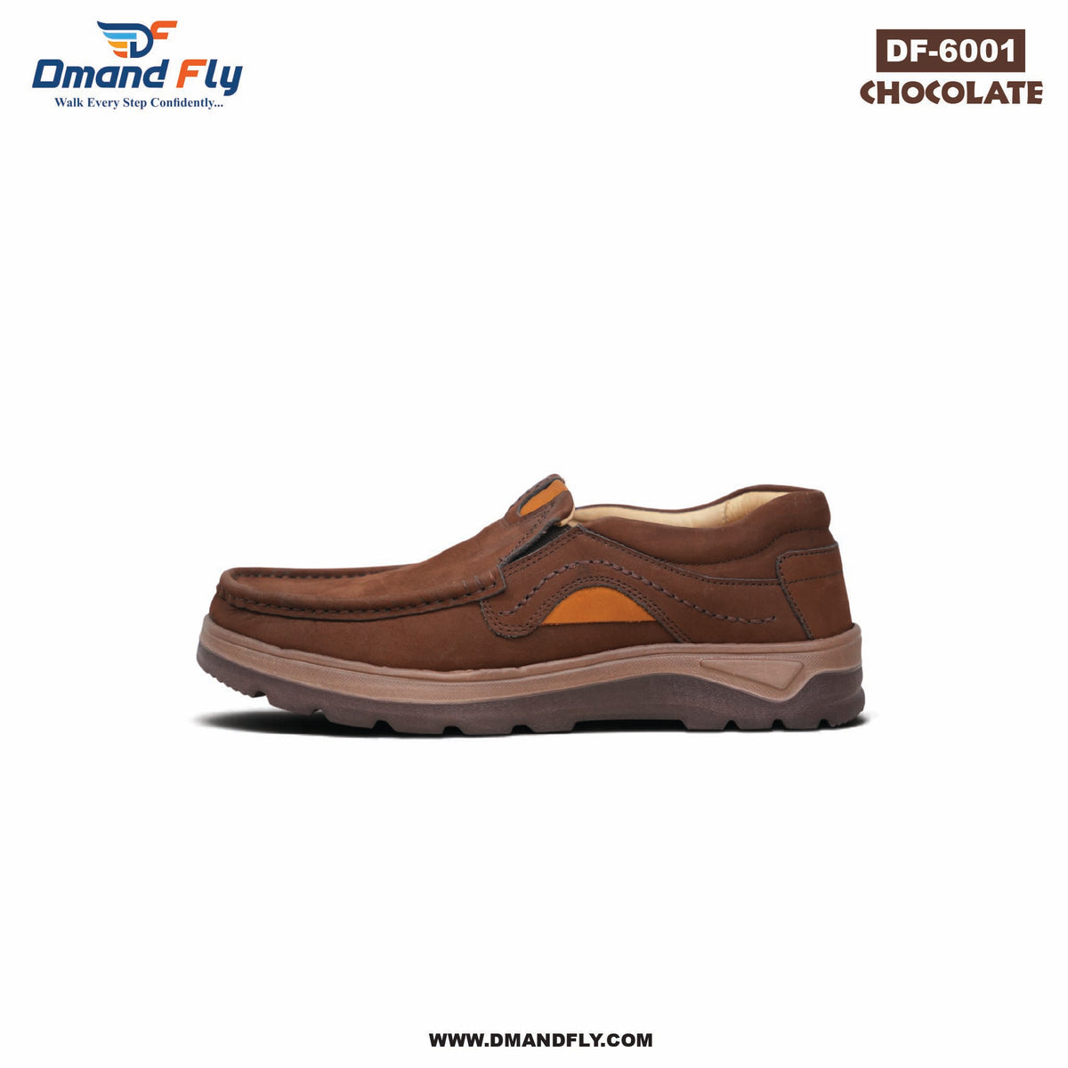 DF-6001 Original Leather Shoe (Chocolate)