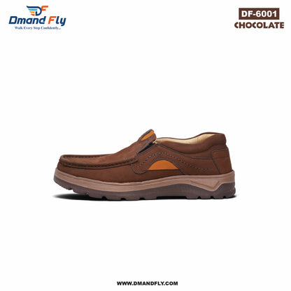 DF-6001 Original Leather Shoe (Chocolate)