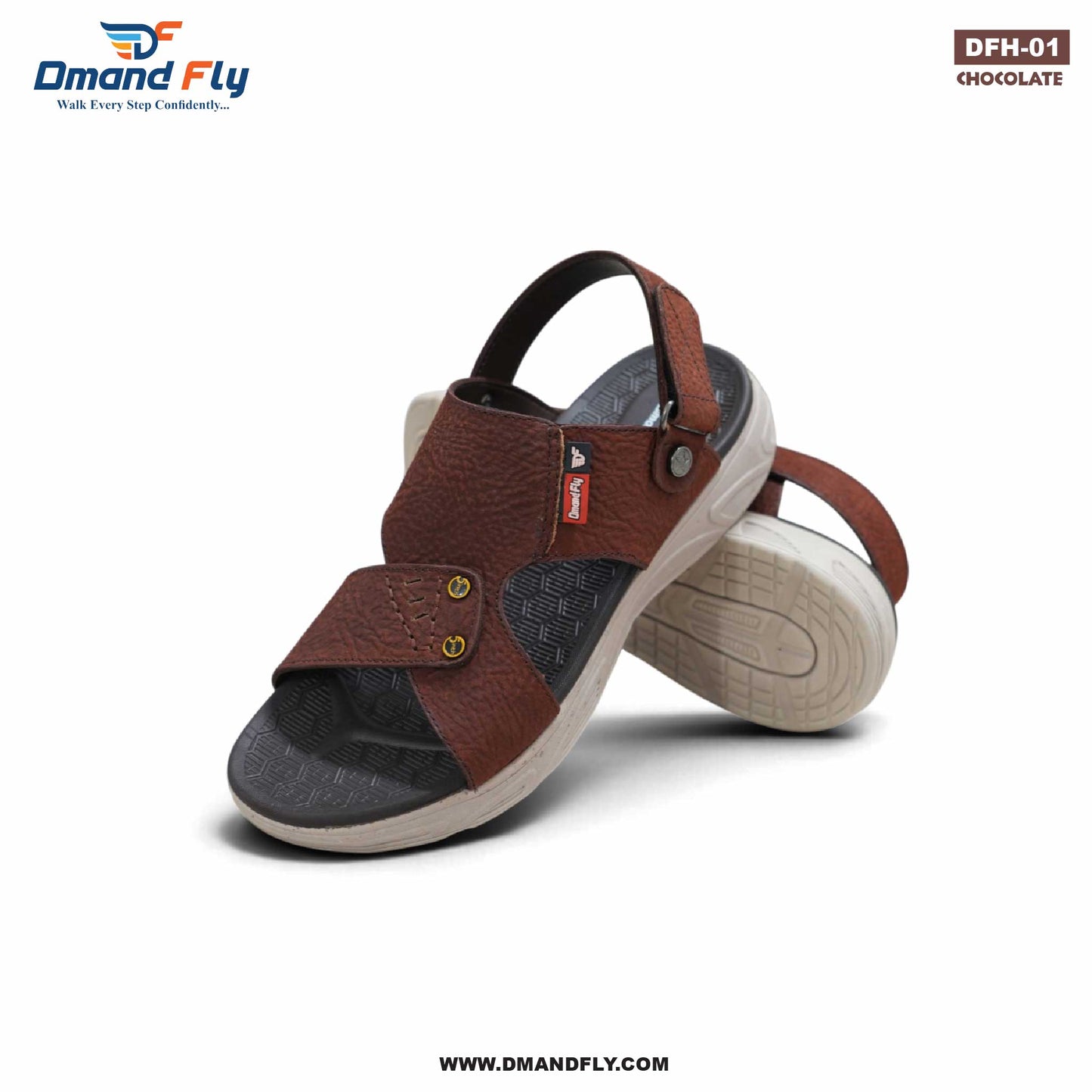 DFH-01 Leather Sandal (Chocolate)