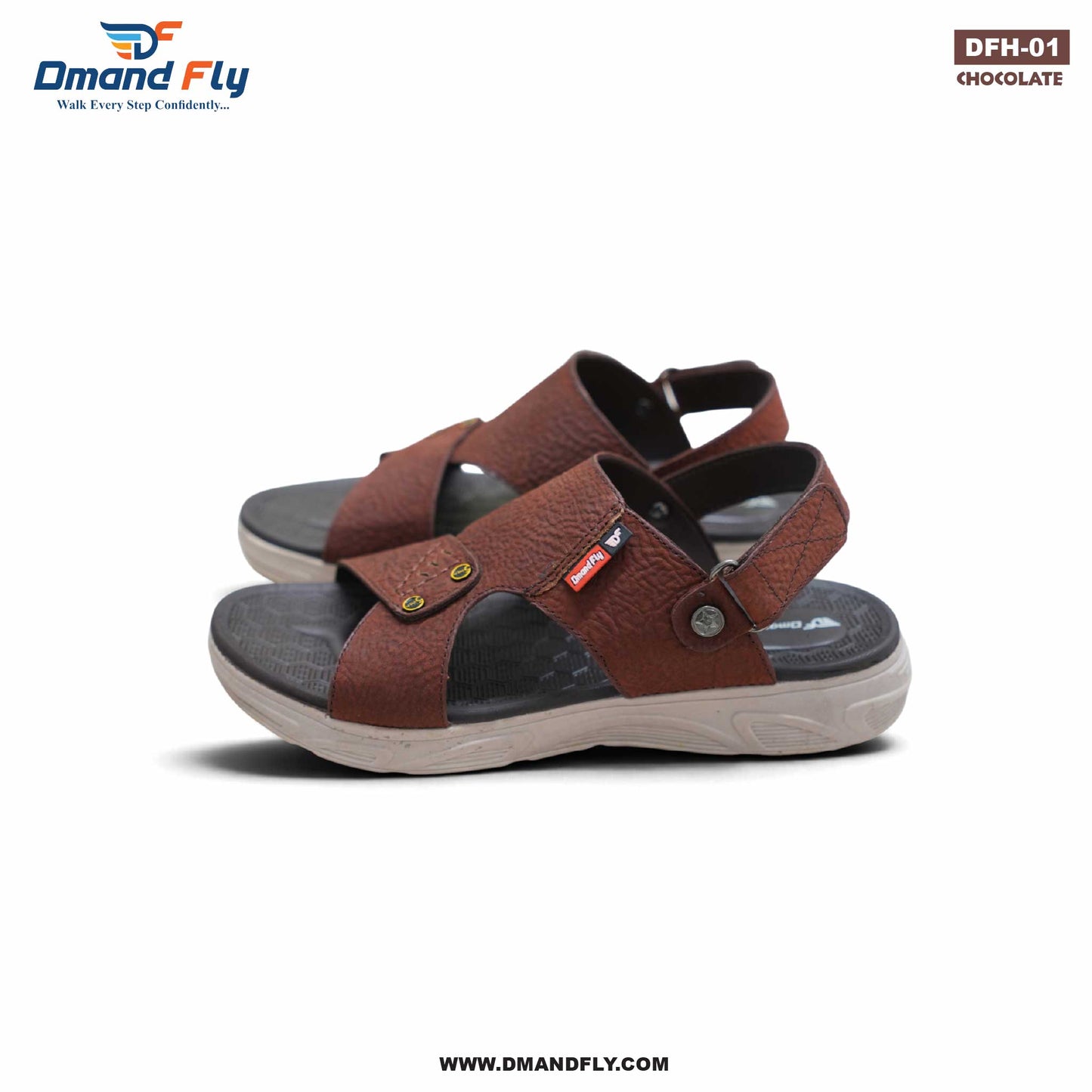 DFH-01 Leather Sandal (Chocolate)