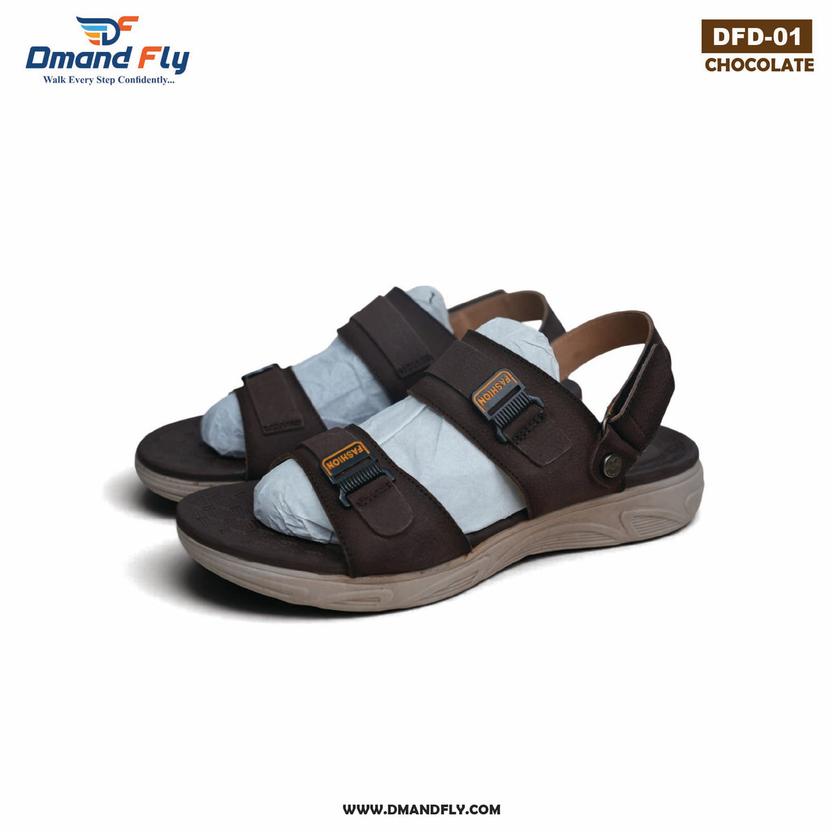 DFD-01 Original Leather Sandal (Chocolate)