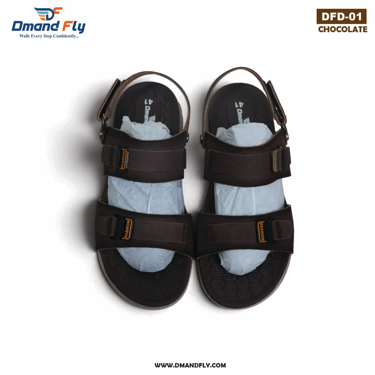 DFD-01 Original Leather Sandal (Chocolate)