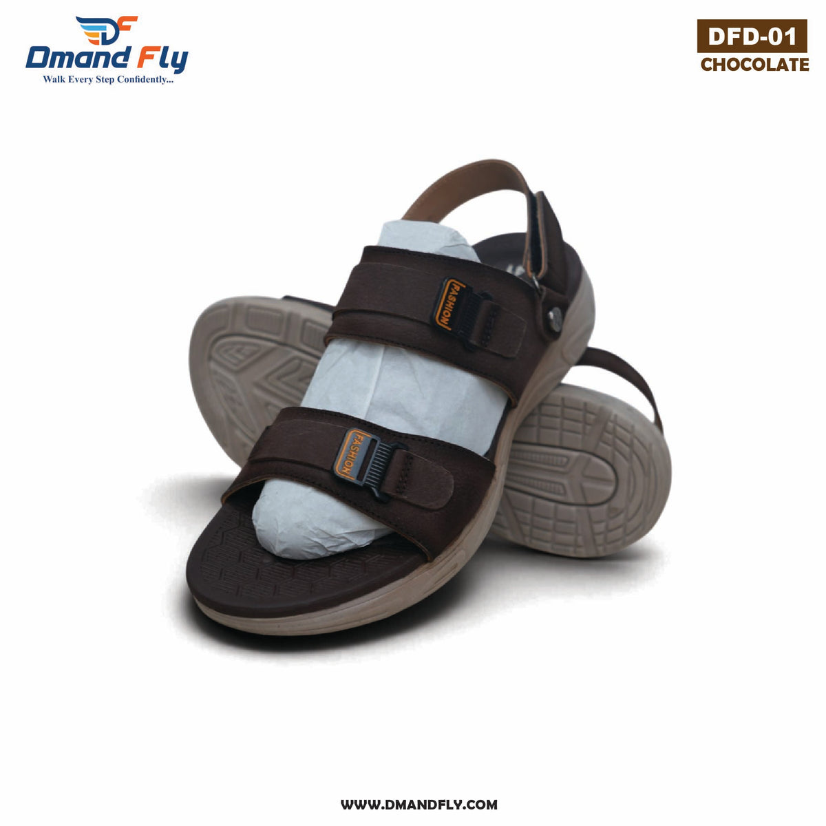 DFD-01 Original Leather Sandal (Chocolate)