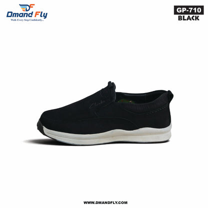 GP-710 Leather Casual Shoe (Black)