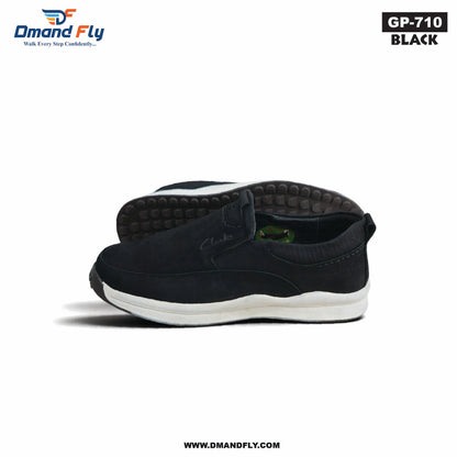 GP-710 Leather Casual Shoe (Black)