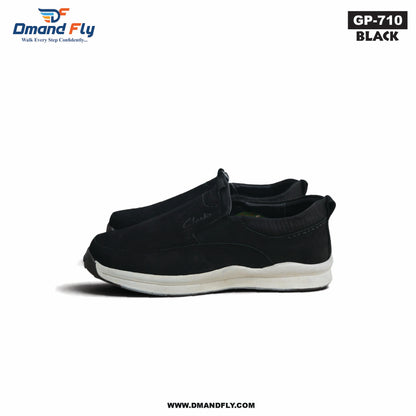 GP-710 Leather Casual Shoe (Black)