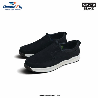 GP-710 Leather Casual Shoe (Black)