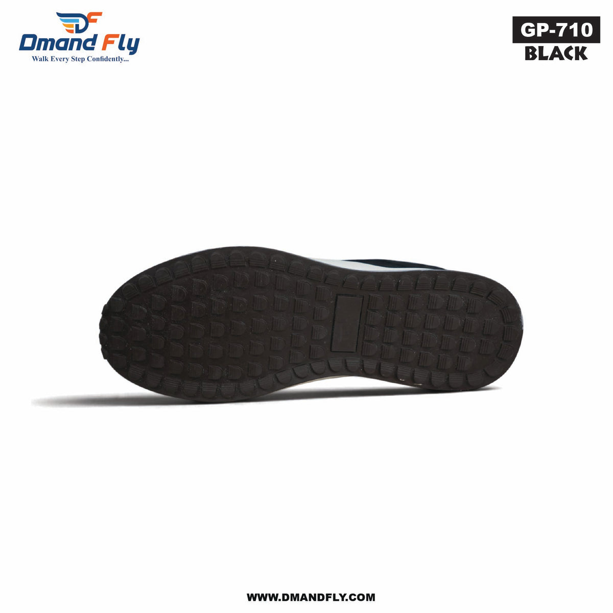 GP-710 Leather Casual Shoe (Black)