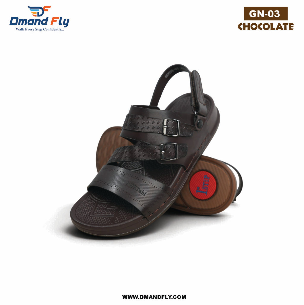 GN-03 Sythetic Leather Sandal (Chocolate)