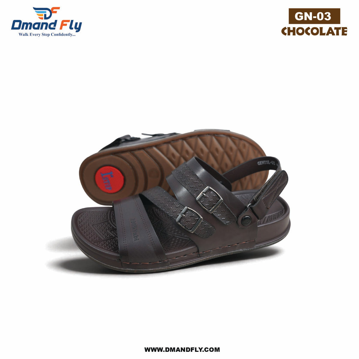 GN-03 Sythetic Leather Sandal (Chocolate)