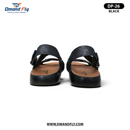 DP-26 Leather Sandal (Black)