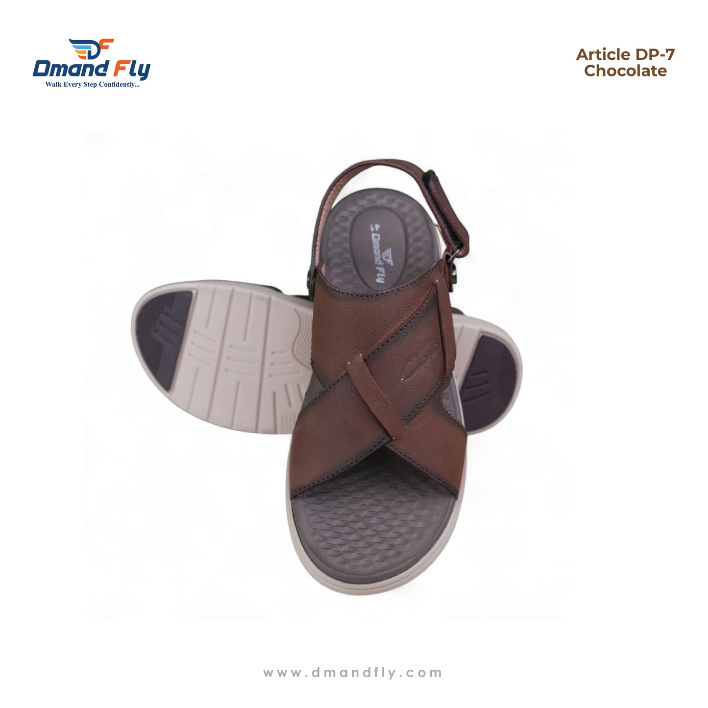 DP-7 Leather Sandal (Chocolate)