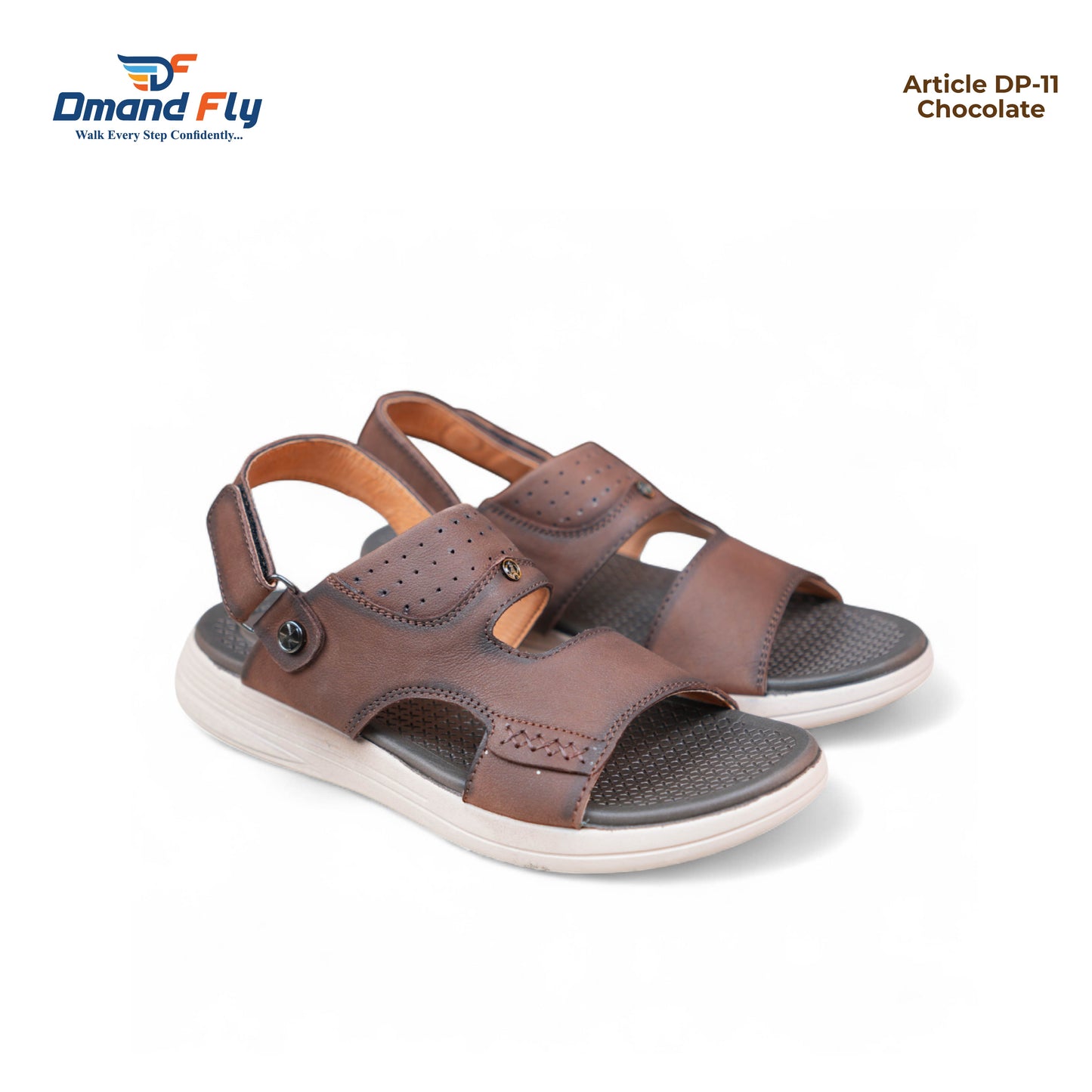 DP-11 Leather Sandal (Chocolate)