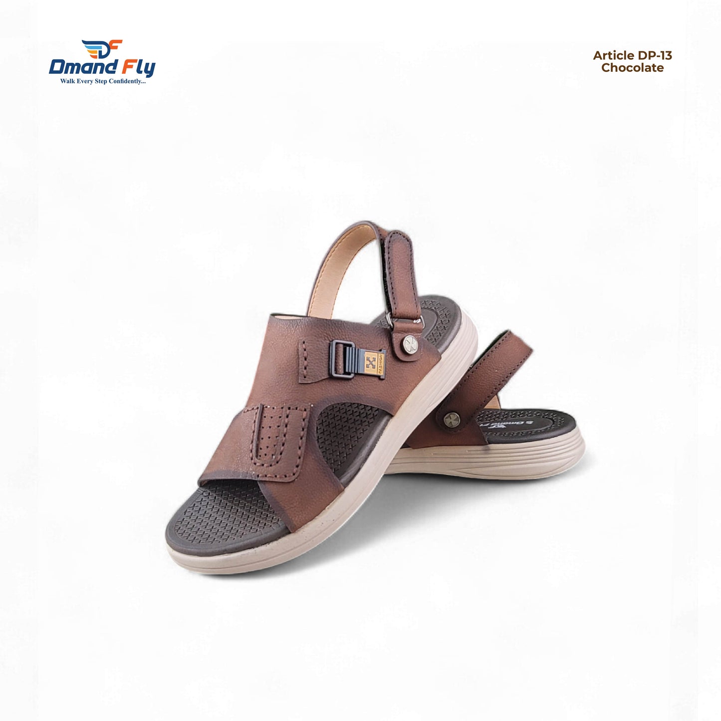 DP-13 Leather Sandal (Chocolate)