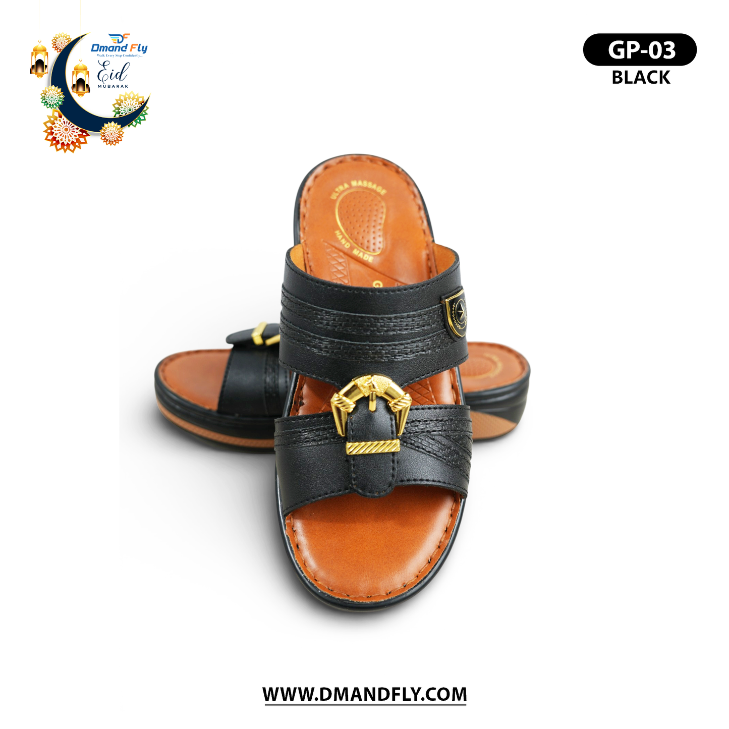 GP-03 Arabian Sandal (Black)