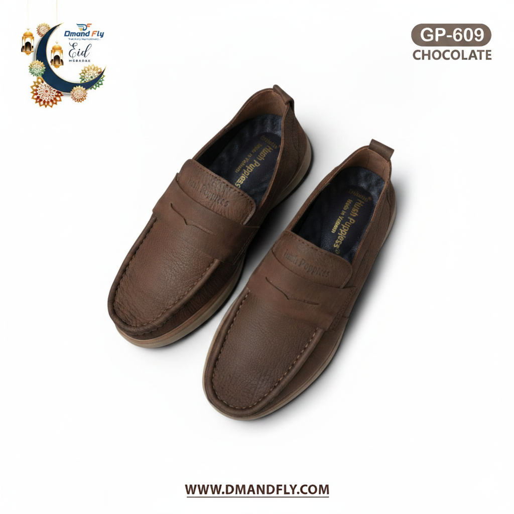 GP-609 Leather Casual Shoe (Chocolate)