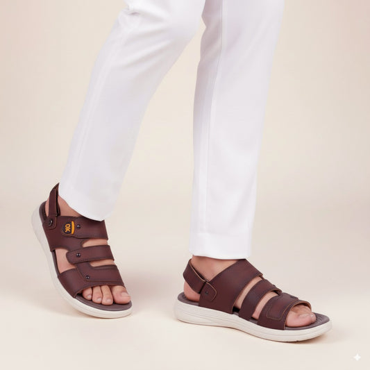 DP-12 Leather Sandal (Chocolate)