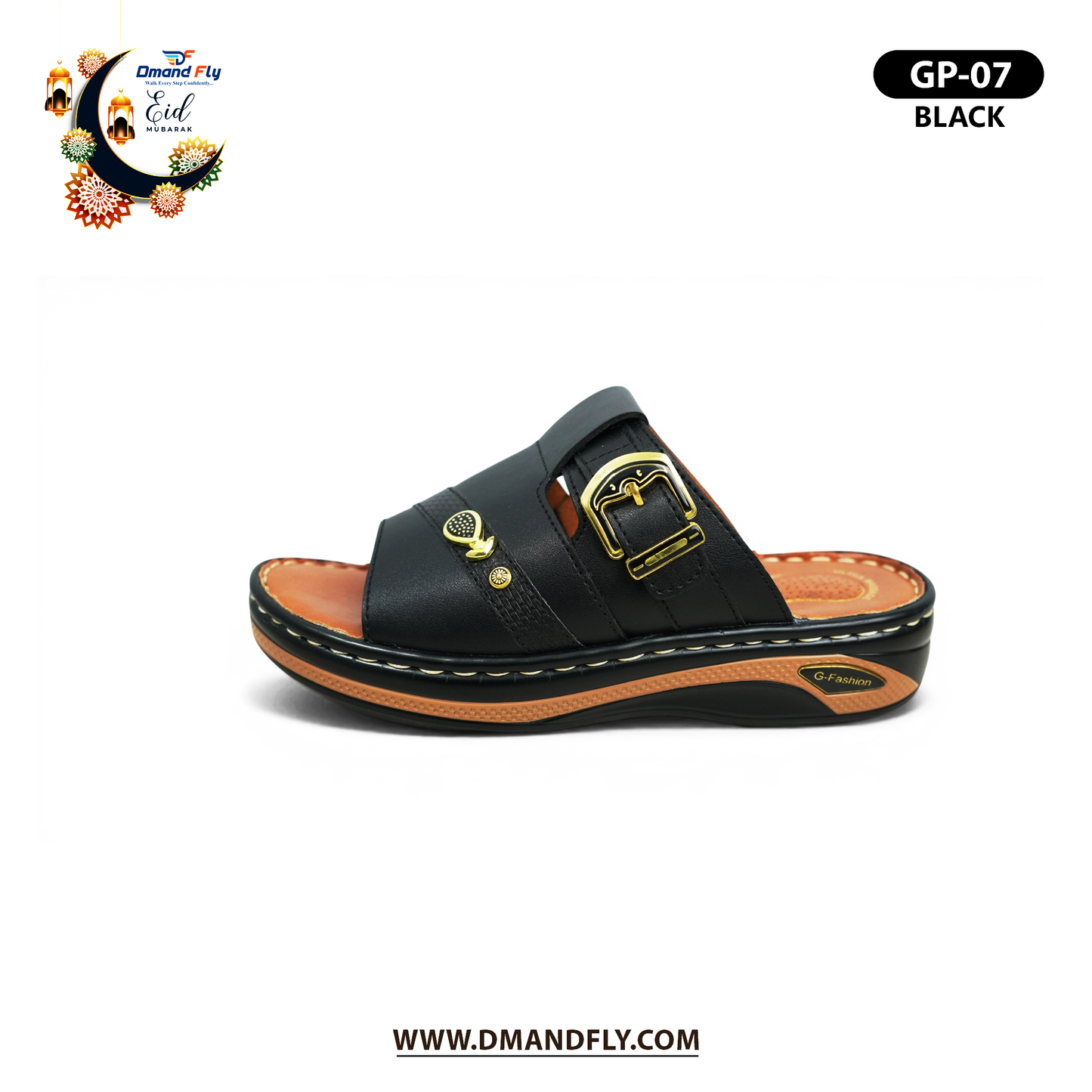 GP-07 Arabian Sandal (Black)