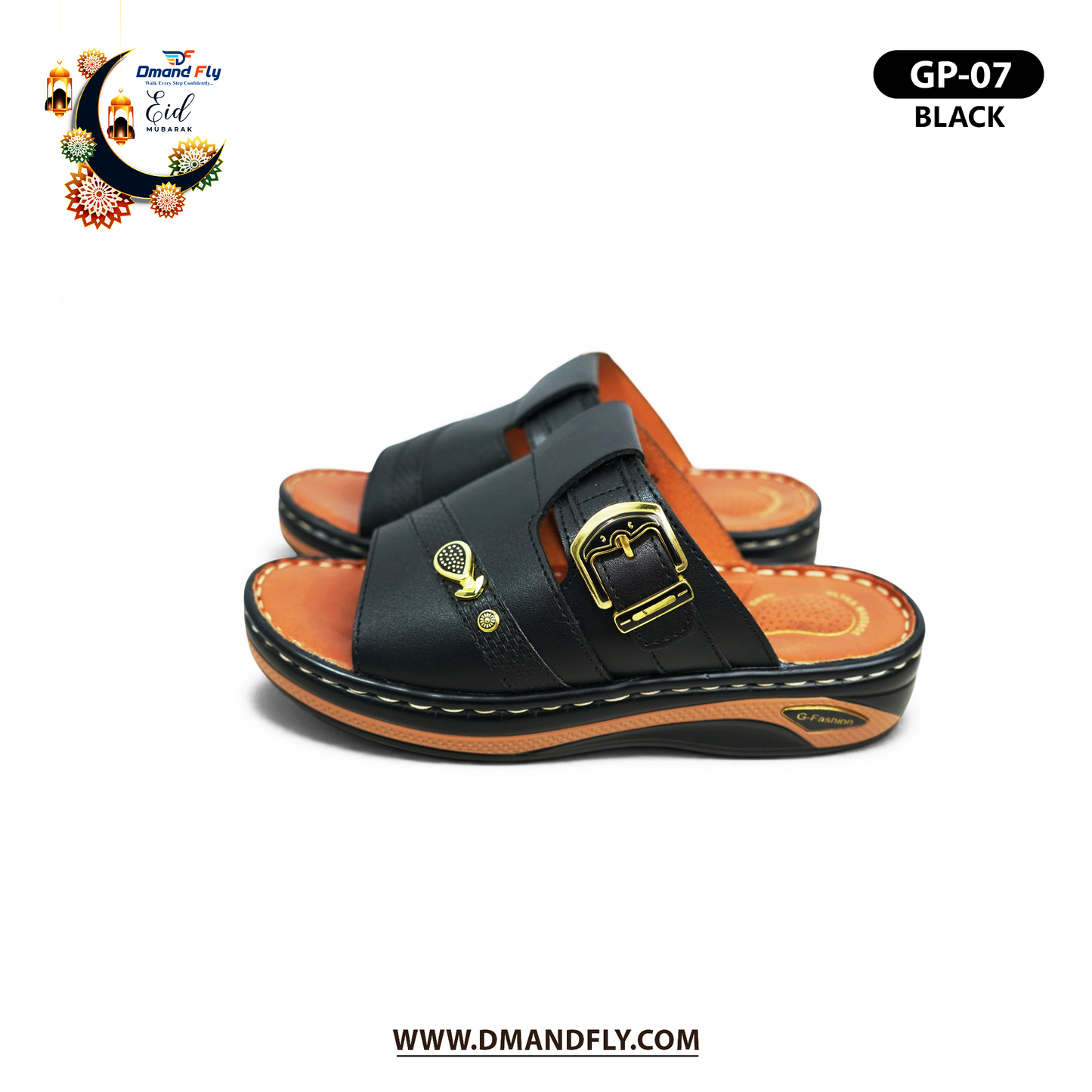 GP-07 Arabian Sandal (Black)