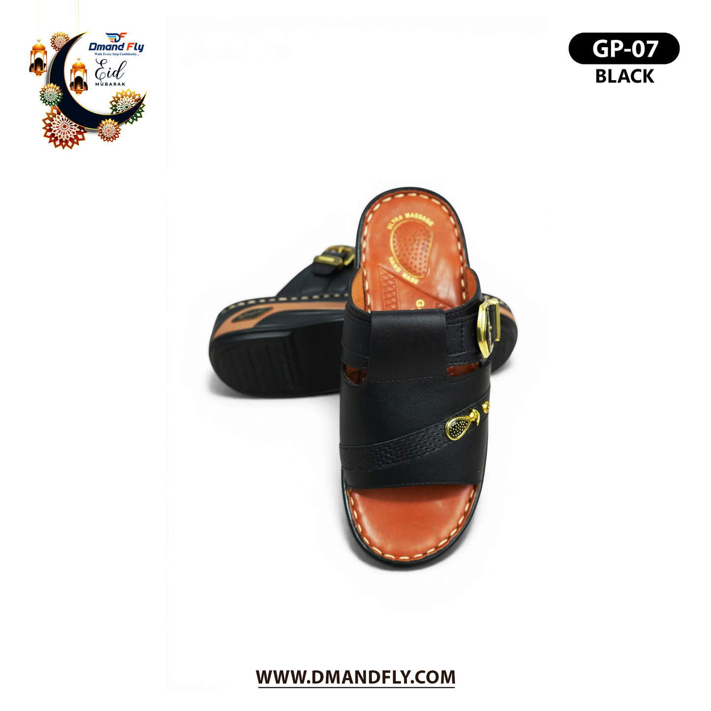 GP-07 Arabian Sandal (Black)