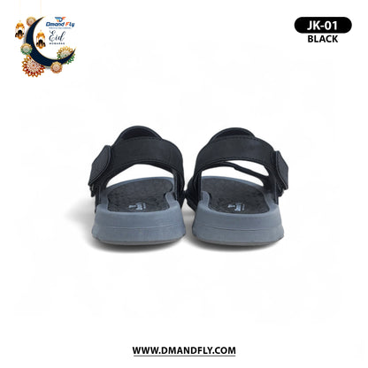 JK-01 Leather Sandal (Black)