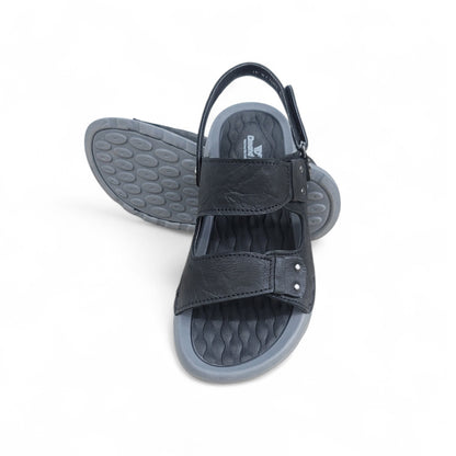 JK-01 Leather Sandal (Black)