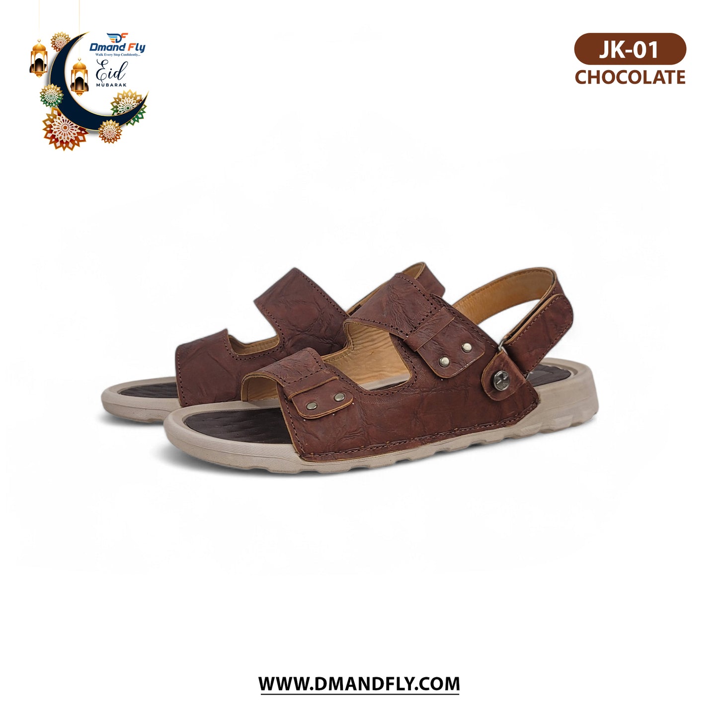 JK-01 Leather Sandal (Chocolate)