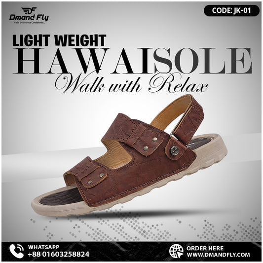 JK-01 Leather Sandal (Chocolate)