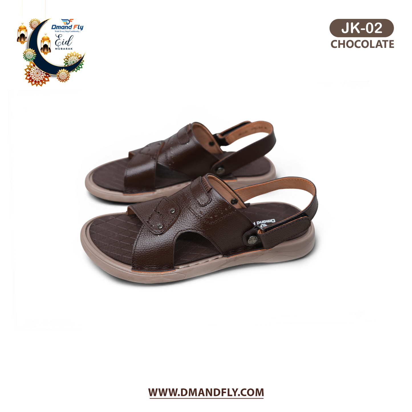 JK-2 Original Leather Sandal (Chocolate)