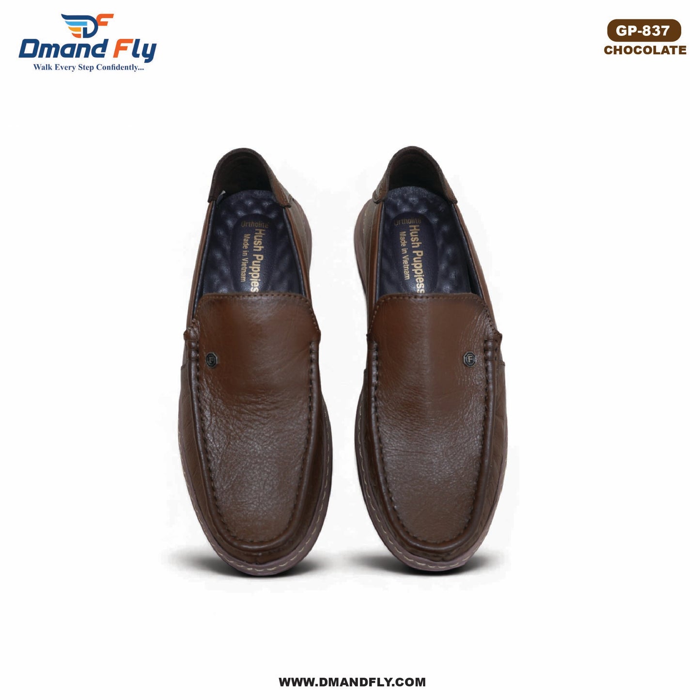 GP-837 Leather Casual Shoe (Chocolate)
