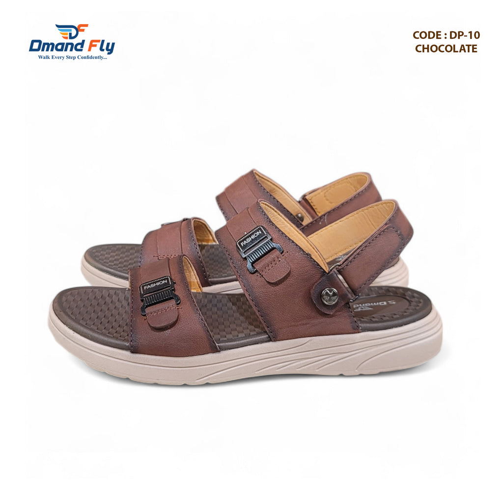 DP-10 Leather Sandal (Chocolate)