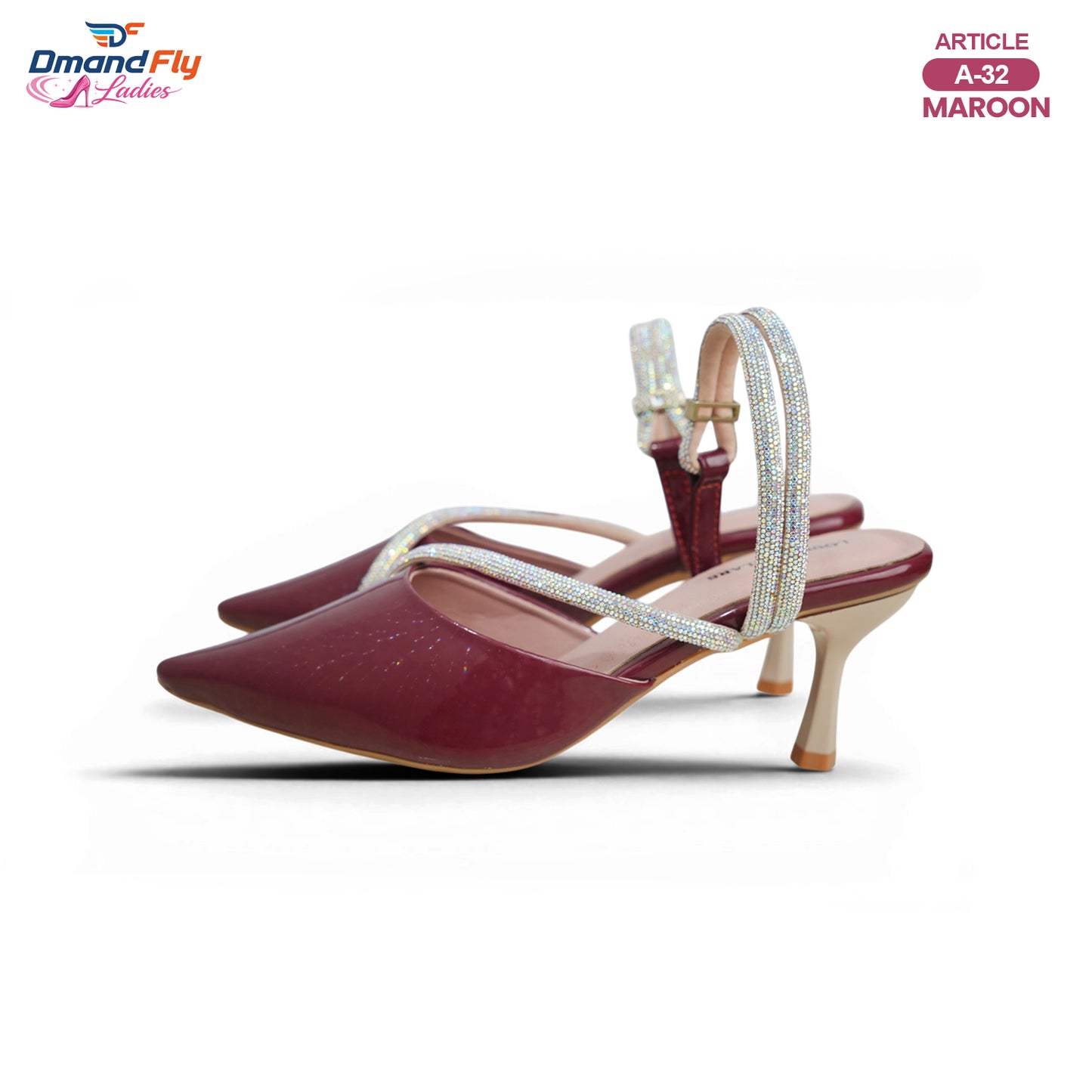 A-32 Ladies Pencils Heel (Maroon)