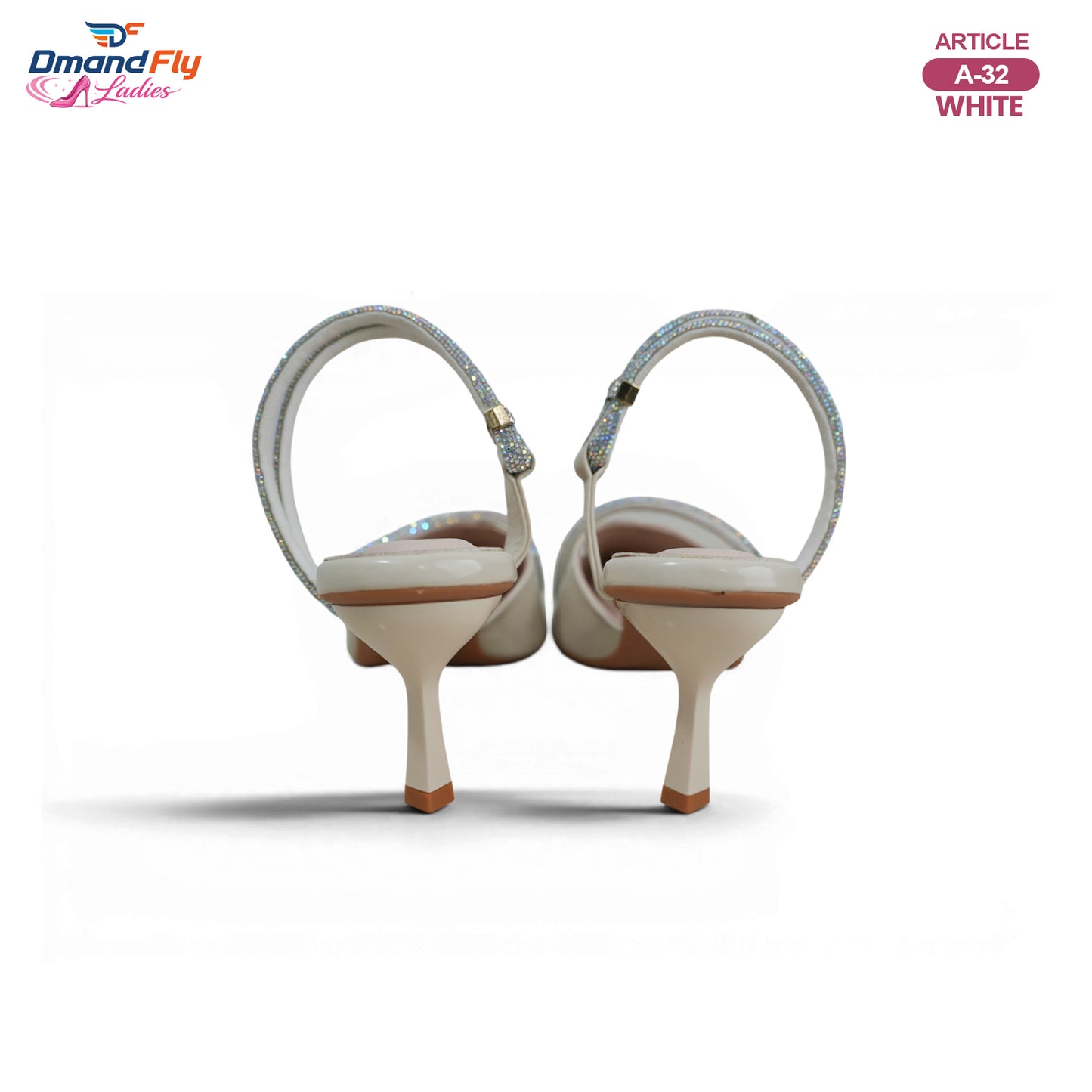 A-32 Ladies Pencils Heel (White)