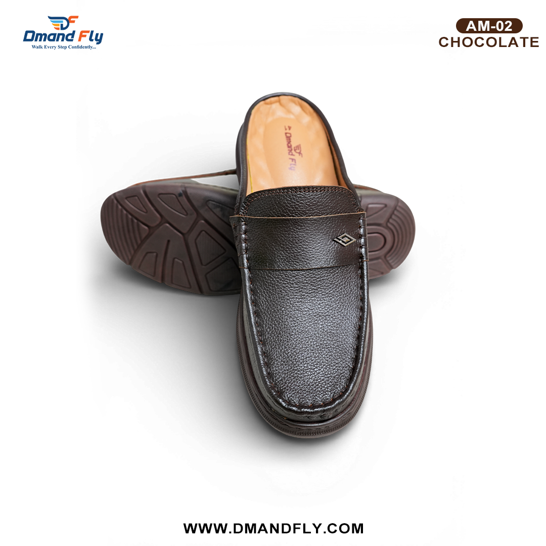 AM-02 Half Casul  Original Leather Shoe (Chocolate)
