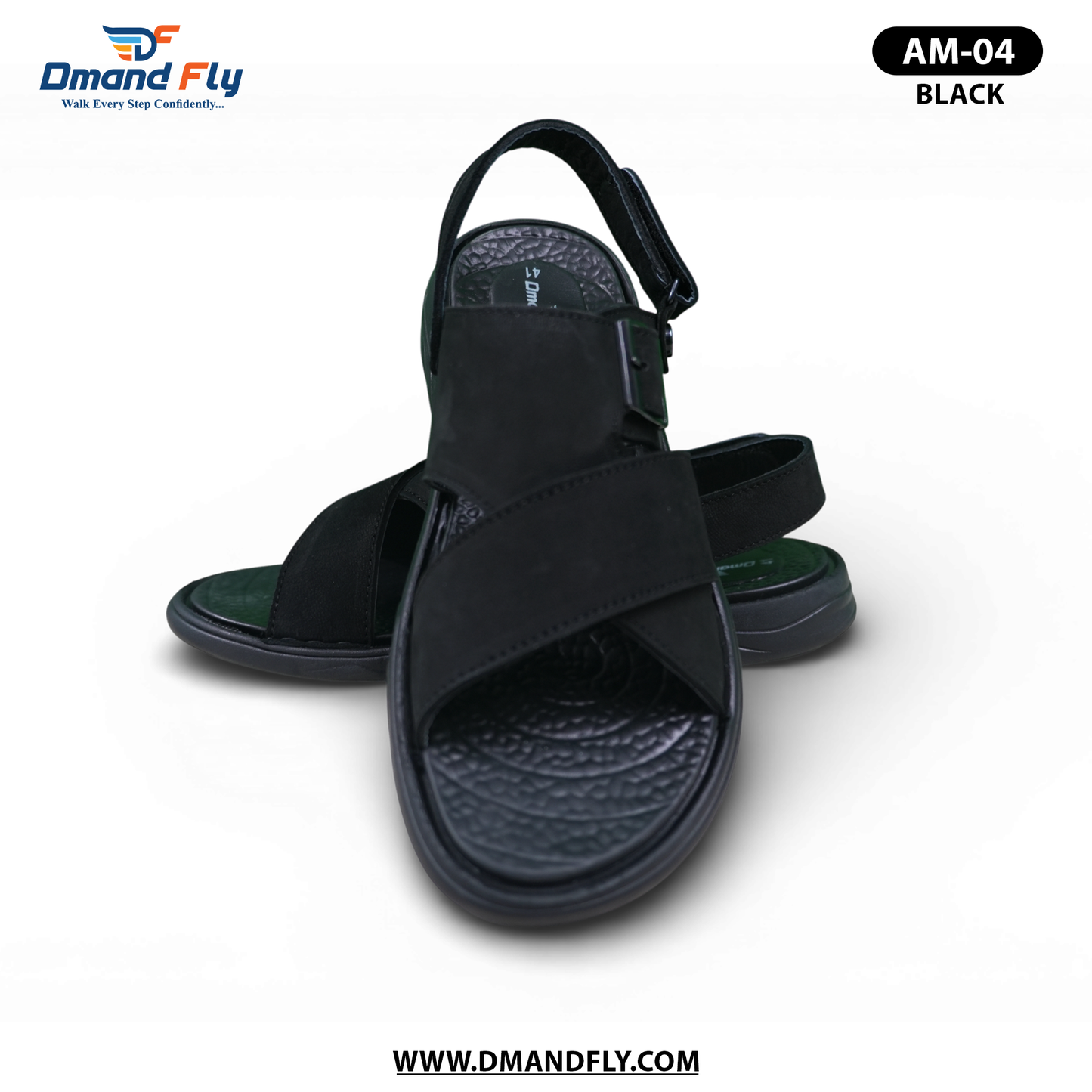 AM-04 Belt Sandal (Black)