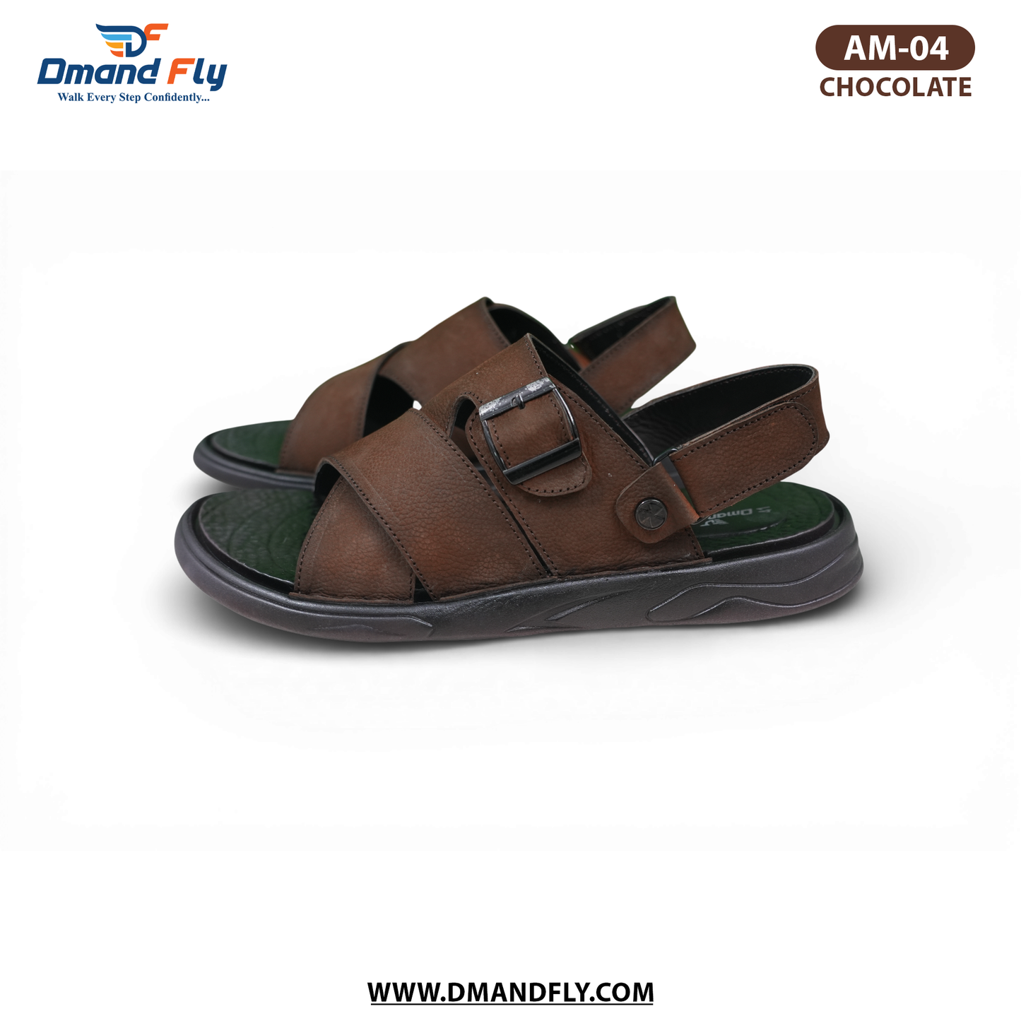 AM-04 Belt Sandal (Chocolate)