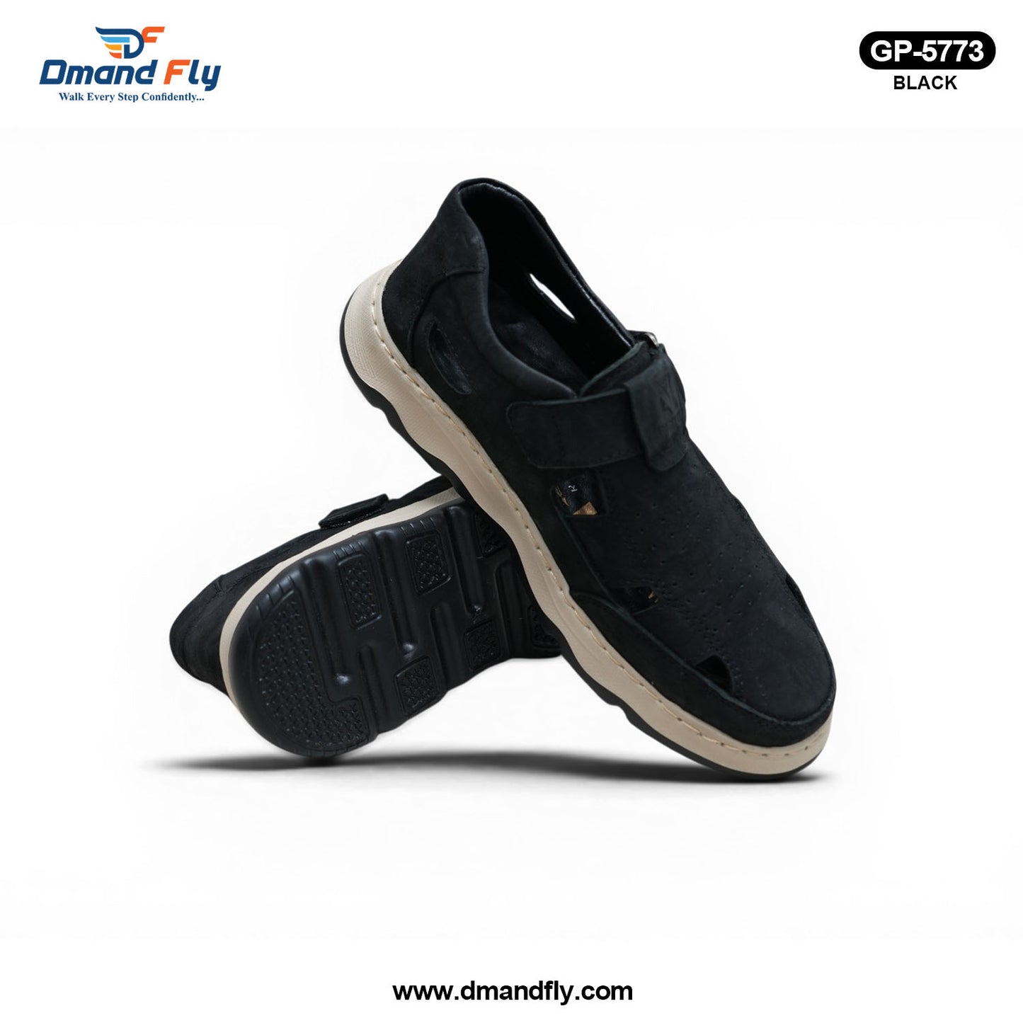 GP-5773 Leather Cycle Shoe (Black)